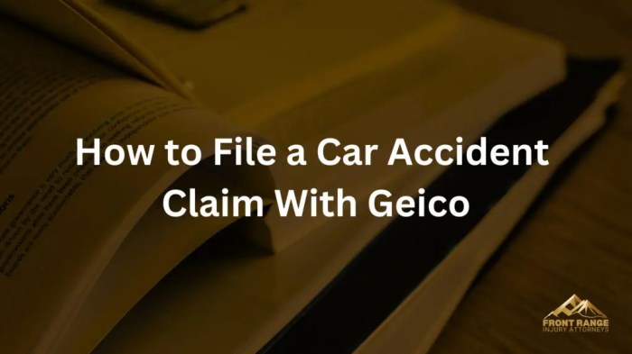 How do I report a car accident with GEICO