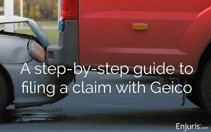 How do I report a car accident with GEICO